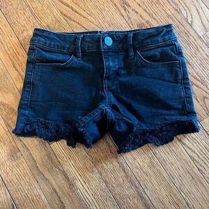 SO Black Casual Denim Shorts